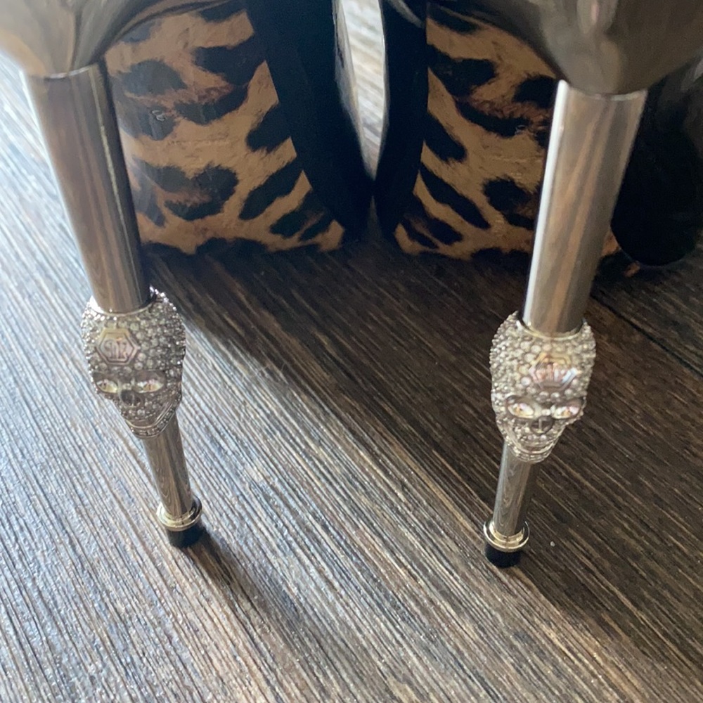 Philipp Plein Skull pointed-toe pumps - Picture 9 of 12